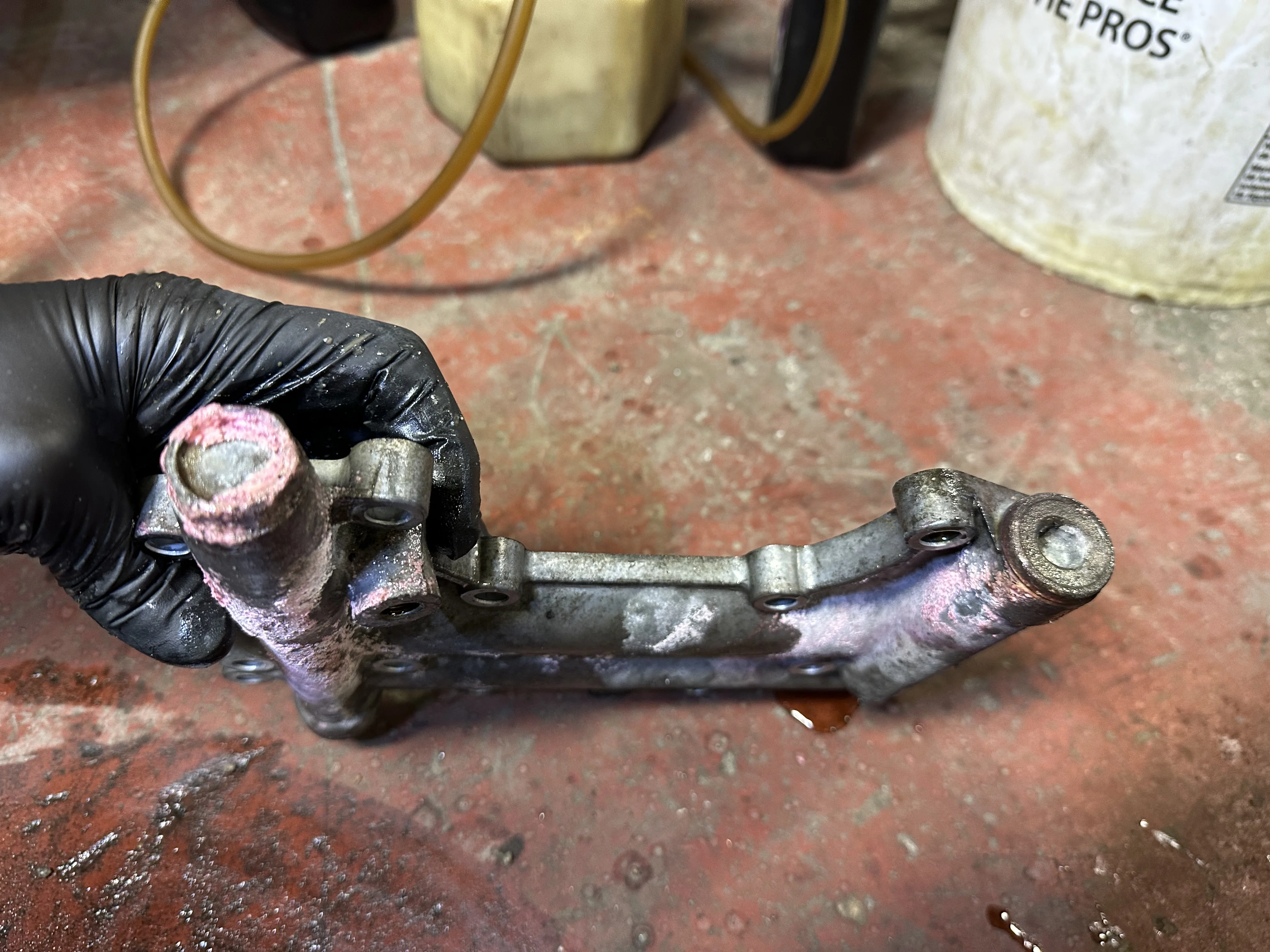 Oil Cooler cover leaking