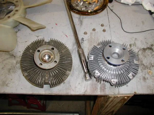 Old and new Fan clutches