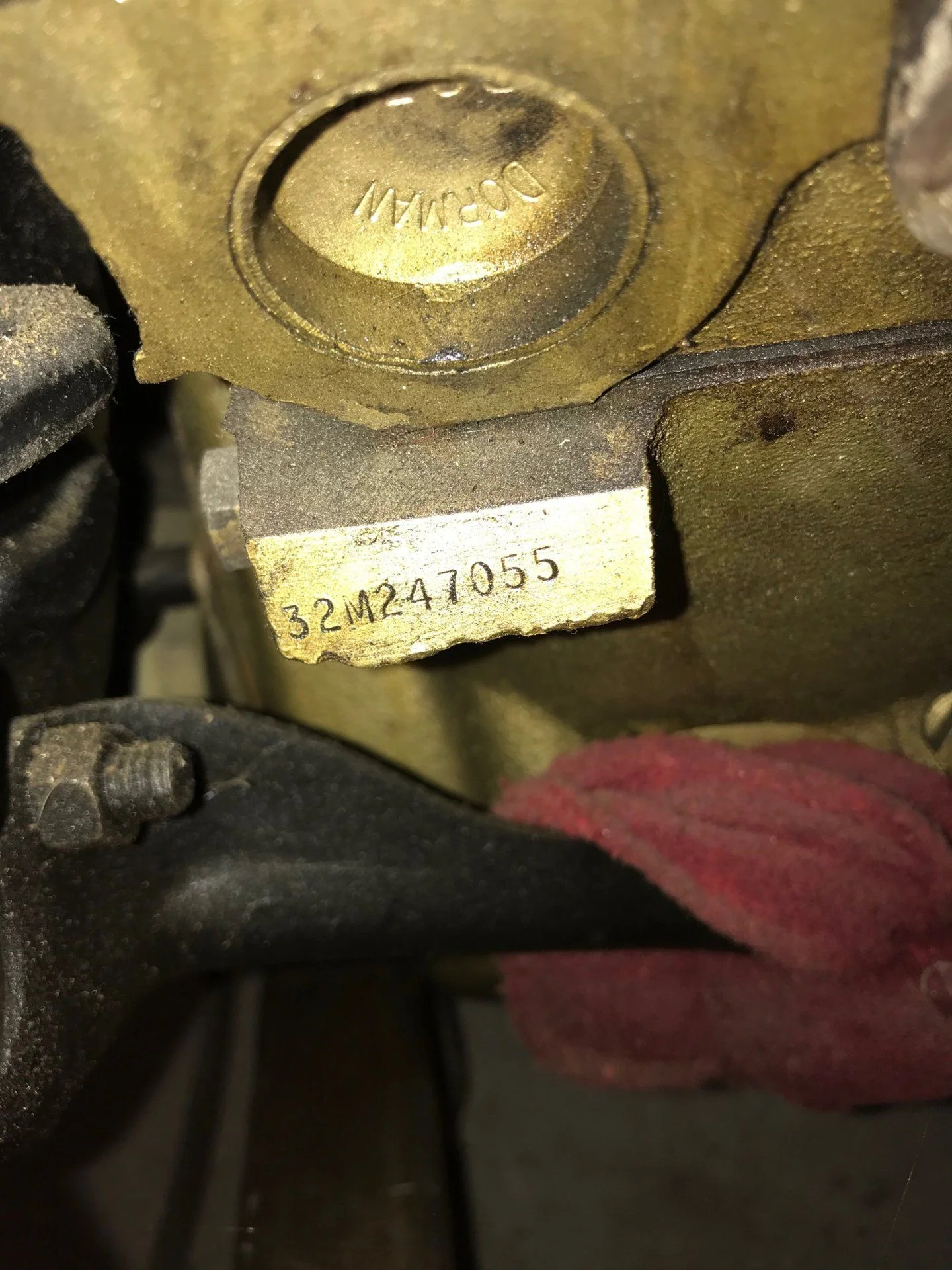 Olds 350 block number