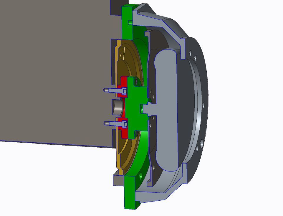 OM606 to A343F adapter CAD model