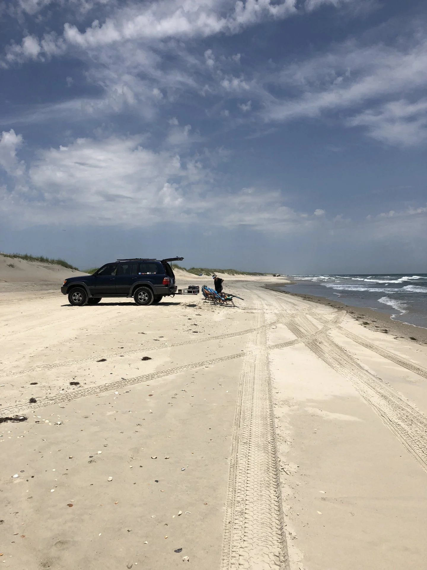 on the beach