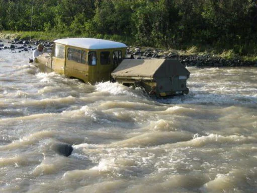 One of many river crossings.