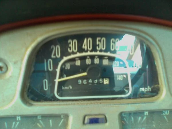 Original miles when she lost her life. No 1 2 or 3 in front of that.

Frozen bearing siezed her.