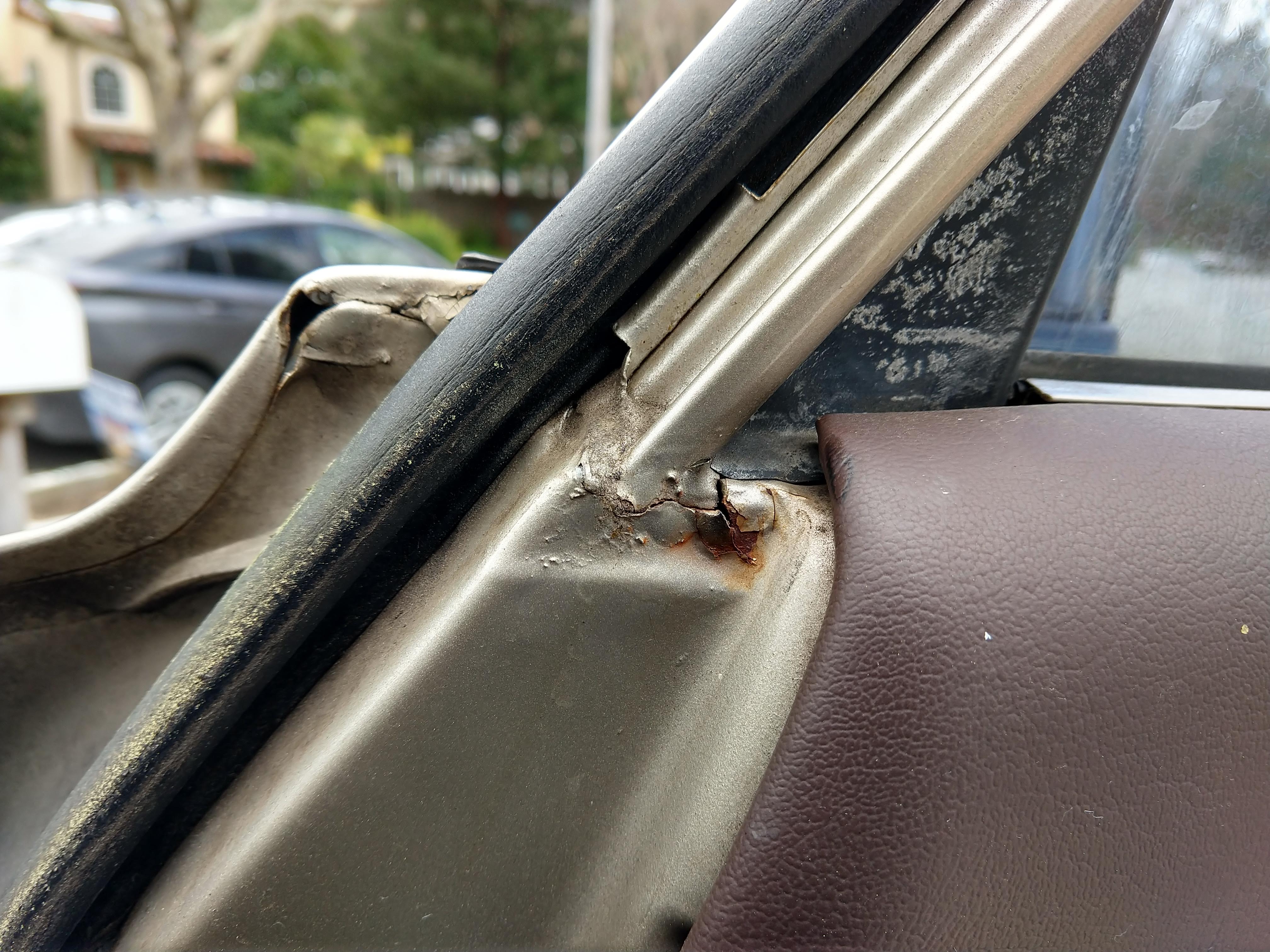 Passenger Side Door Rust