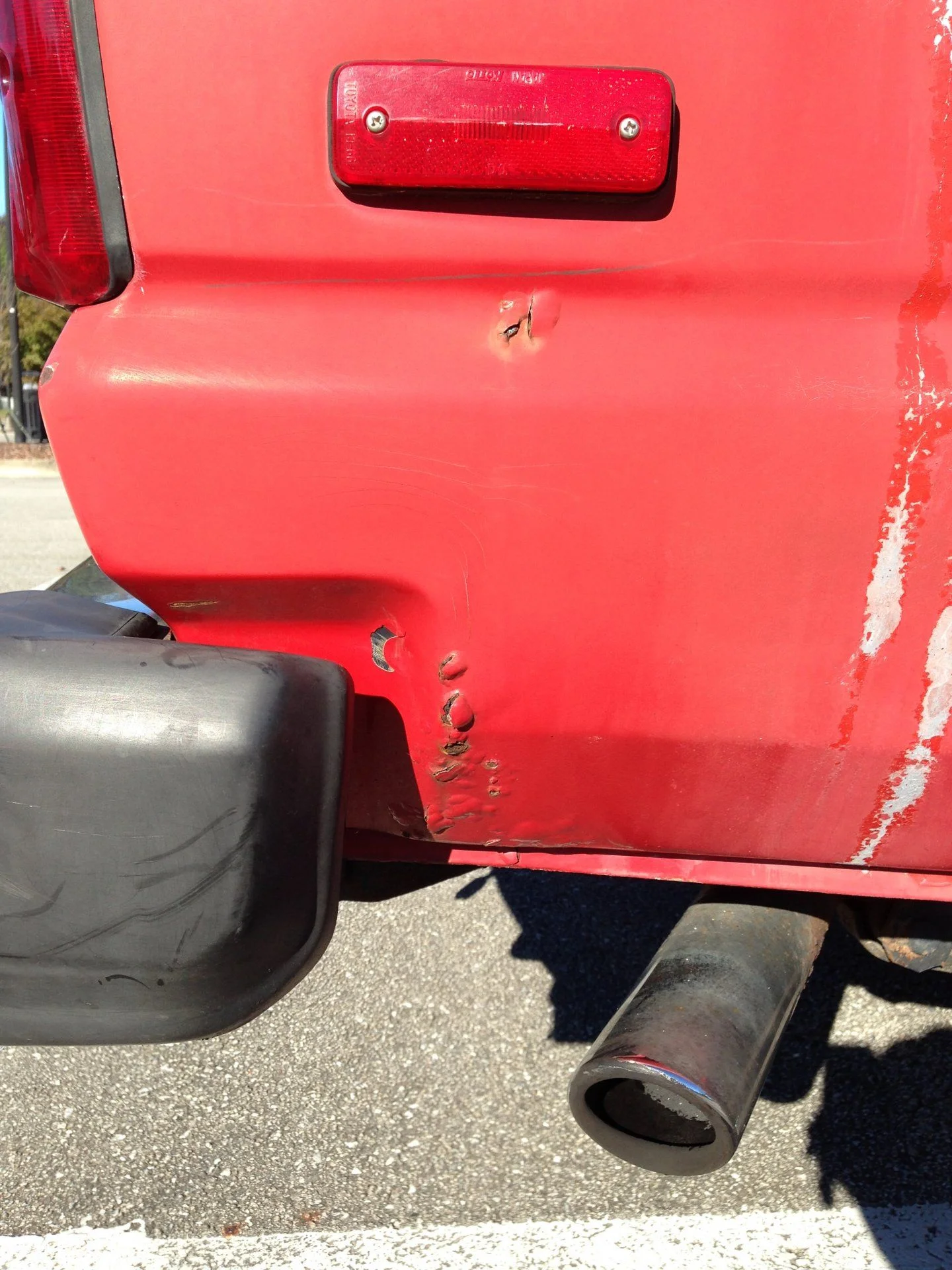 Passenger side rear