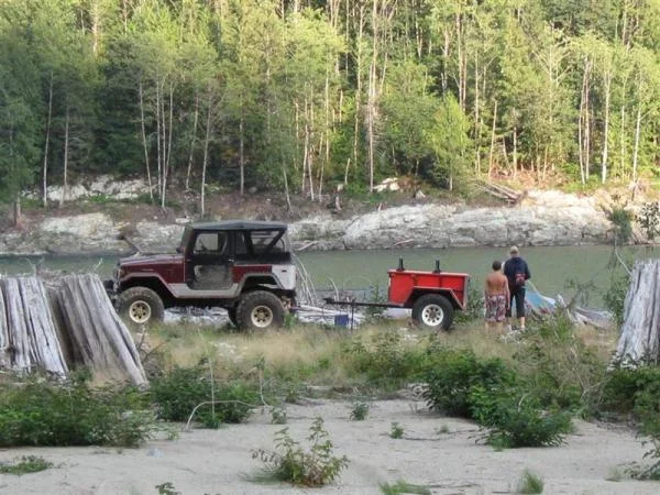 pic of rig parked at Chehalis lake North