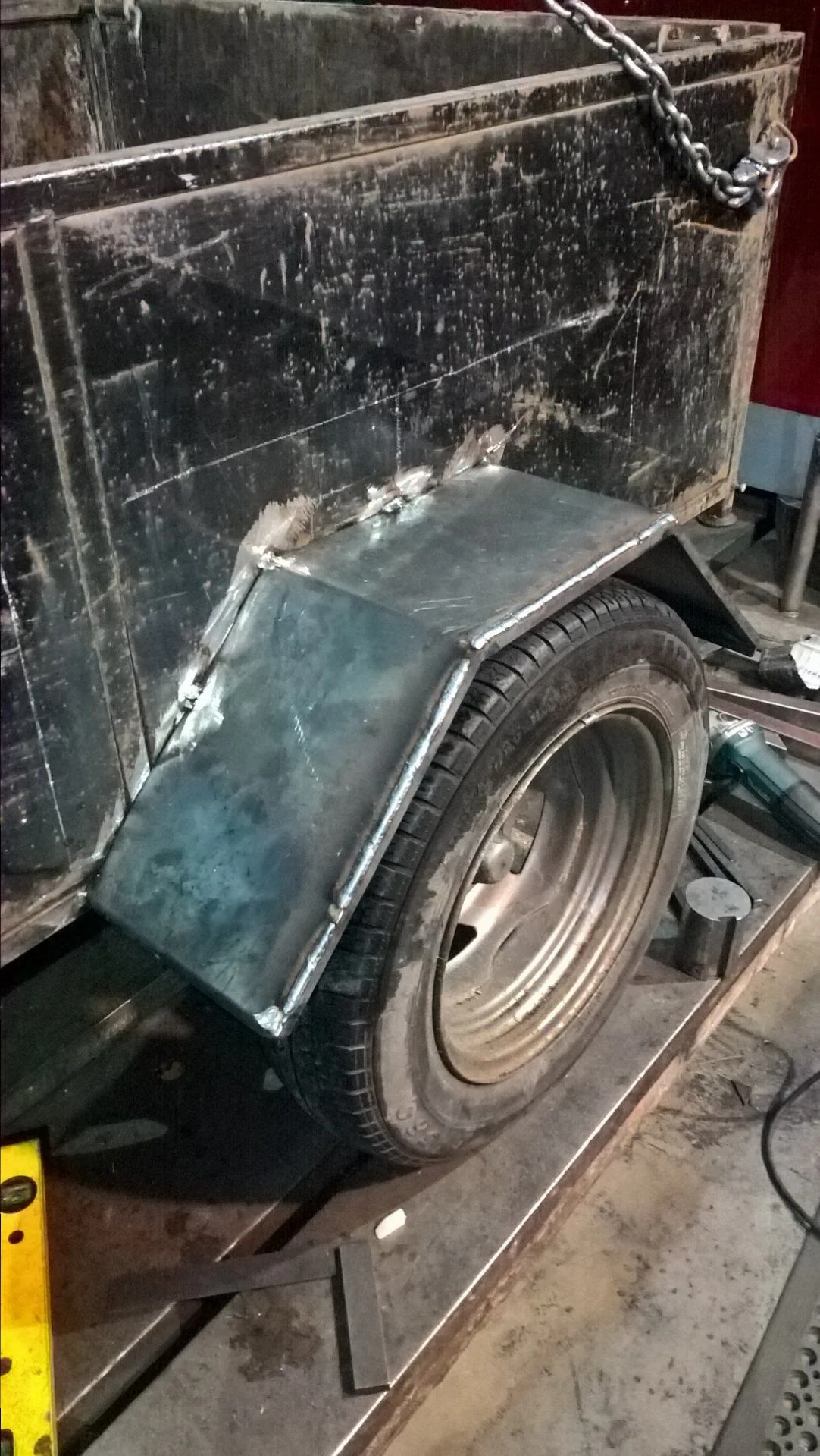 plate welded on