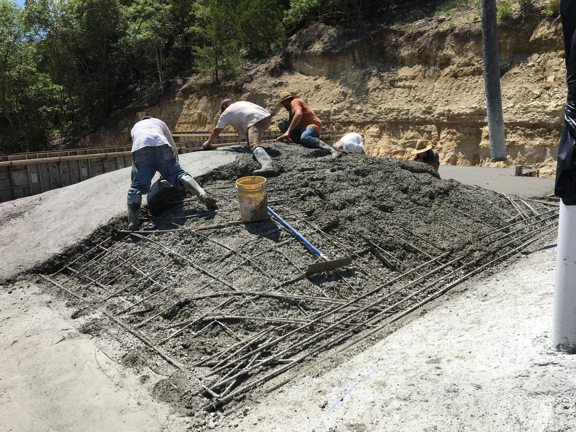 Pouring the 3rd dome