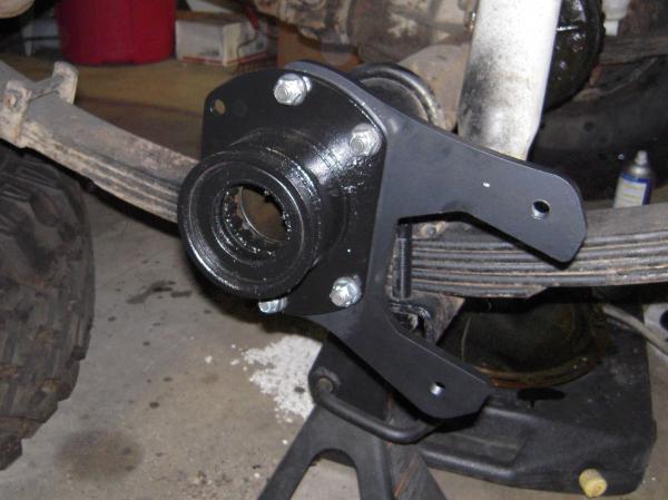 Put a little black on and bolted up the brackets from POSER, with included hardware