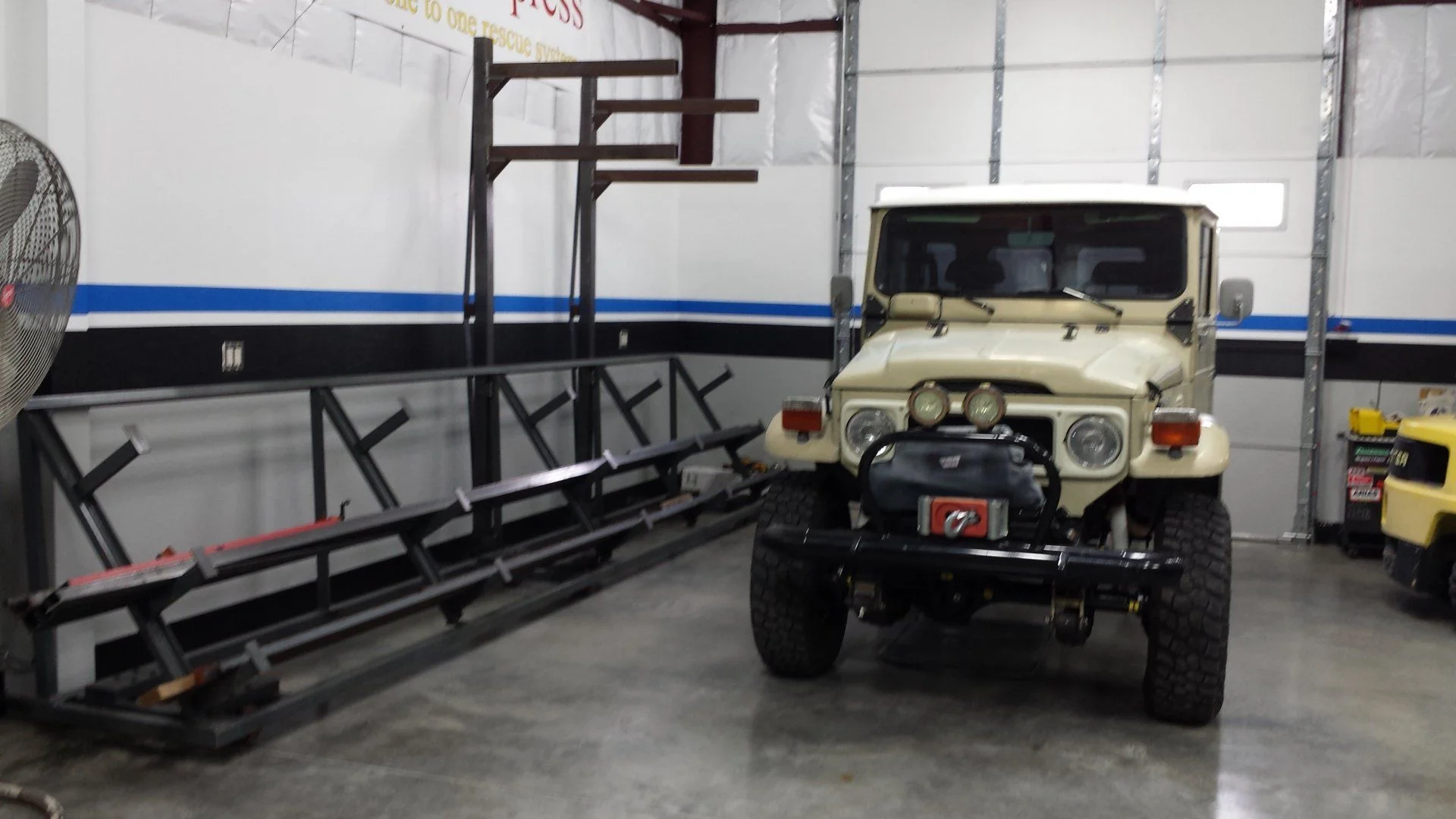 Rack in place
