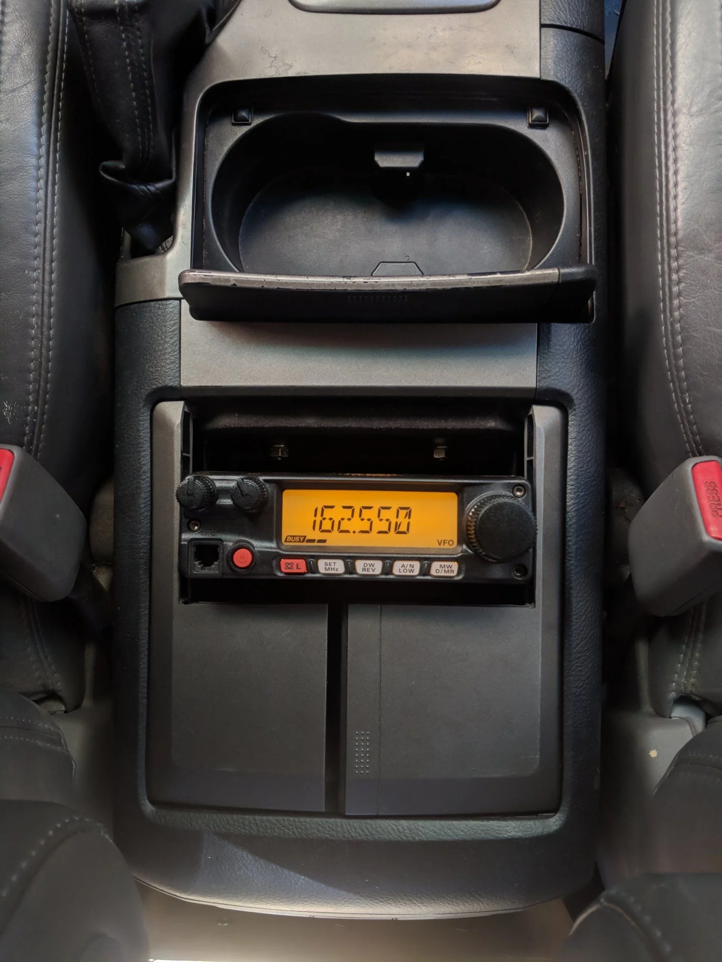 Radio in center console