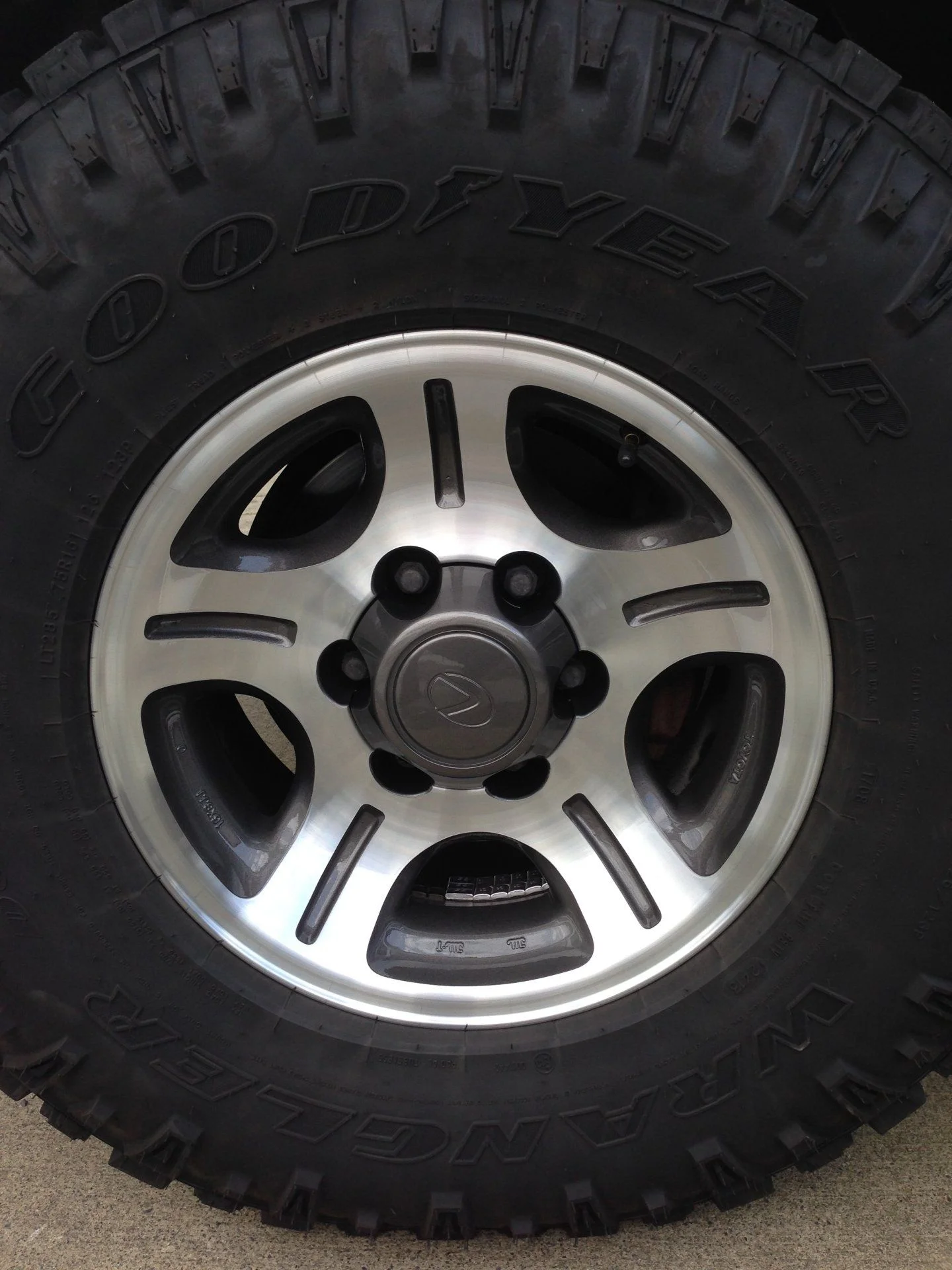 Re-Finished LX450 Rim With Goodyear Tire