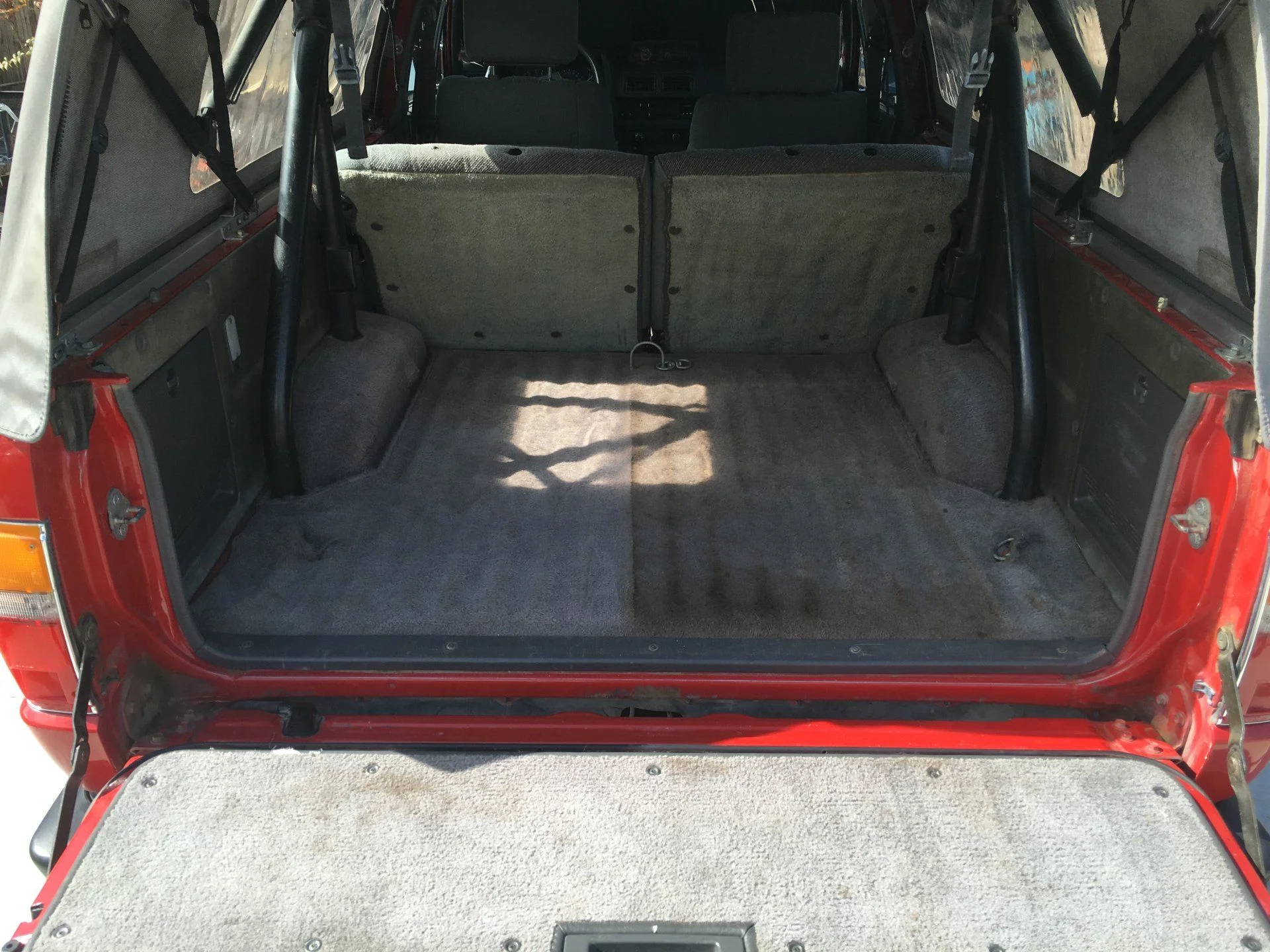 rear cargo area, PO had a toolbox sitting there, hence brown stain