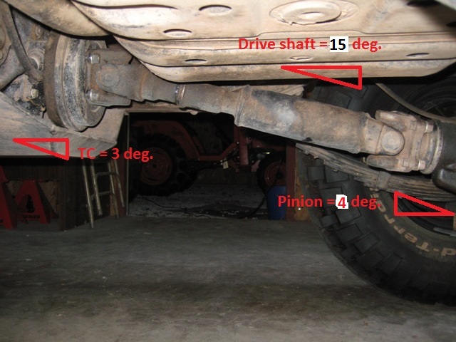 rear drive shaft geometry