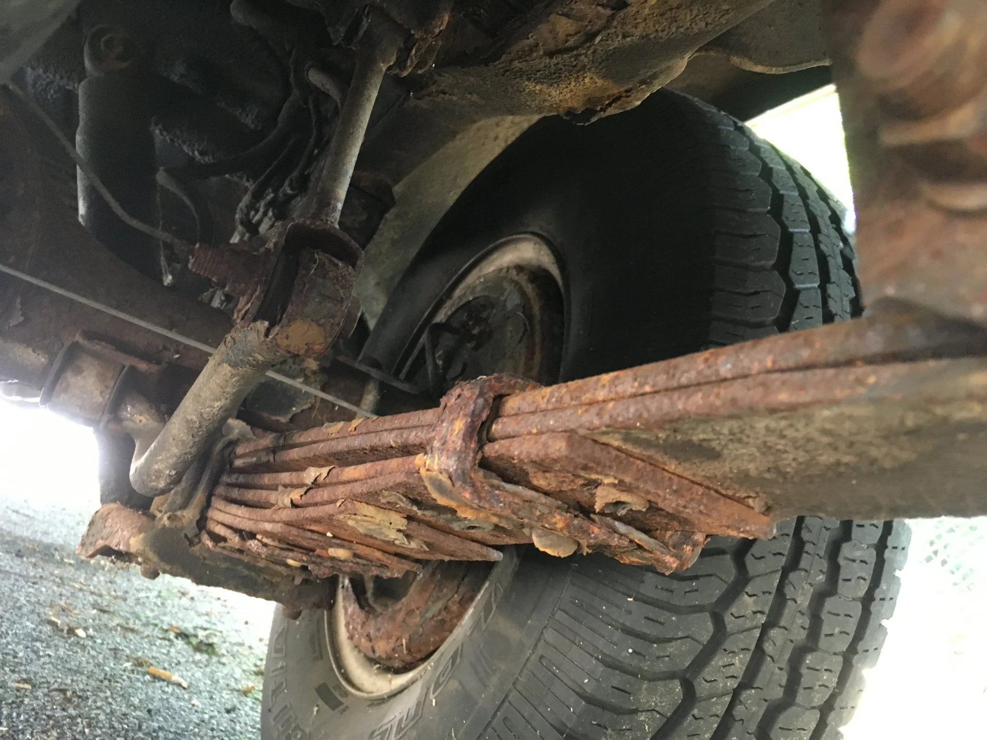 rear passenger side leaf spring