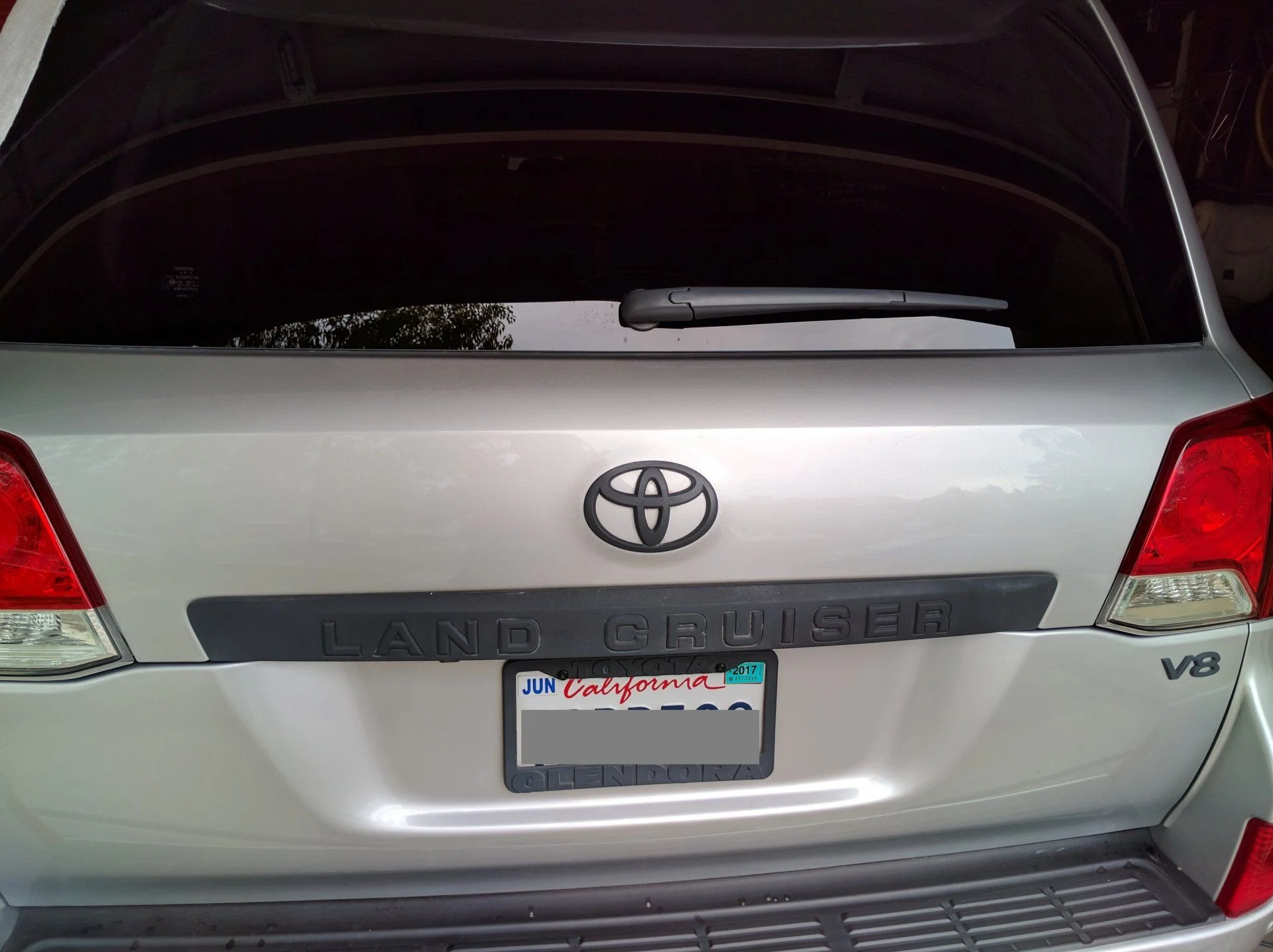 Rear plasti-dipped gray