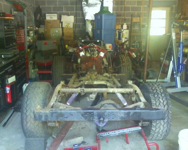 rear view of bumper/frame