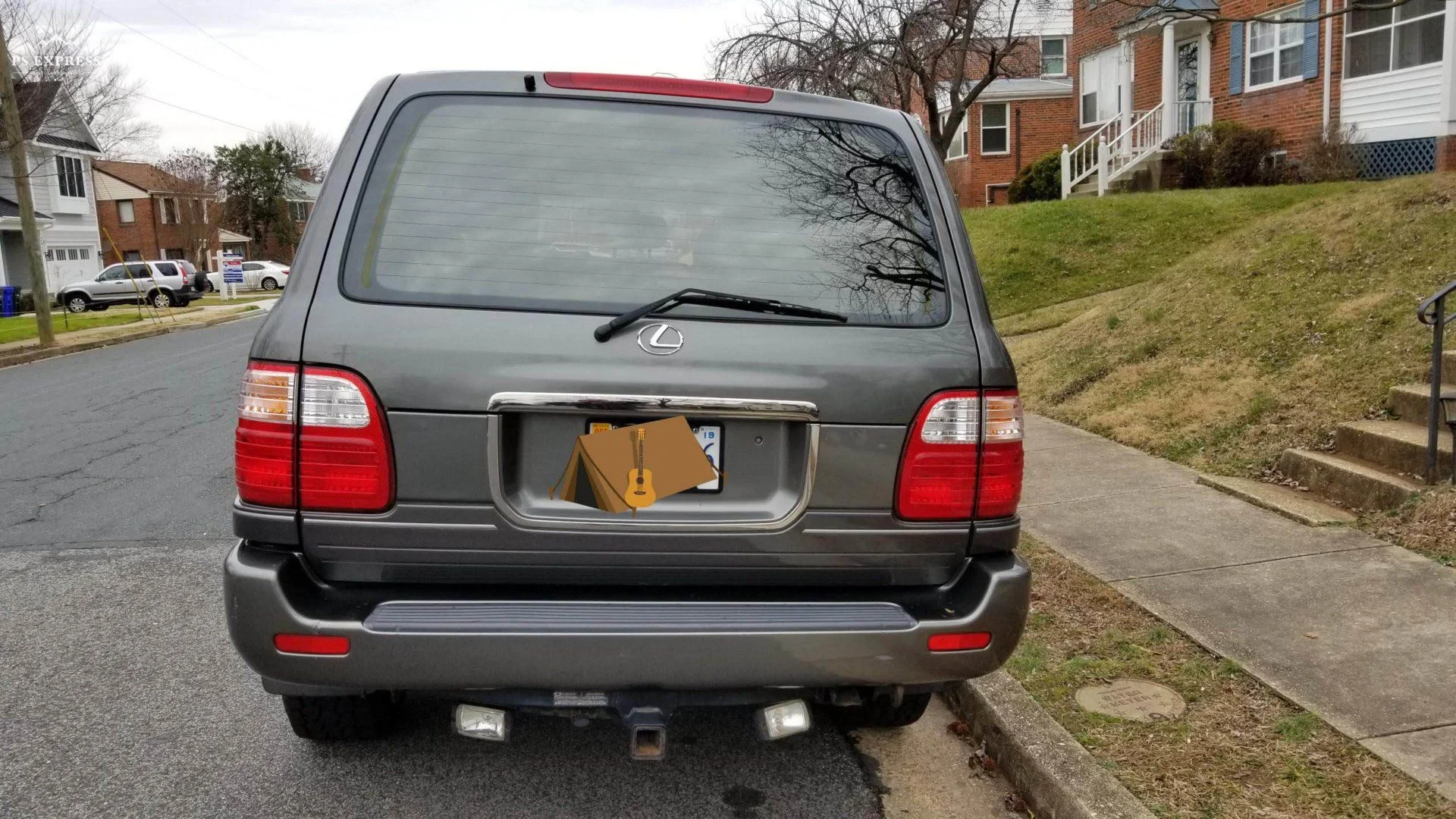 Rear View of Car