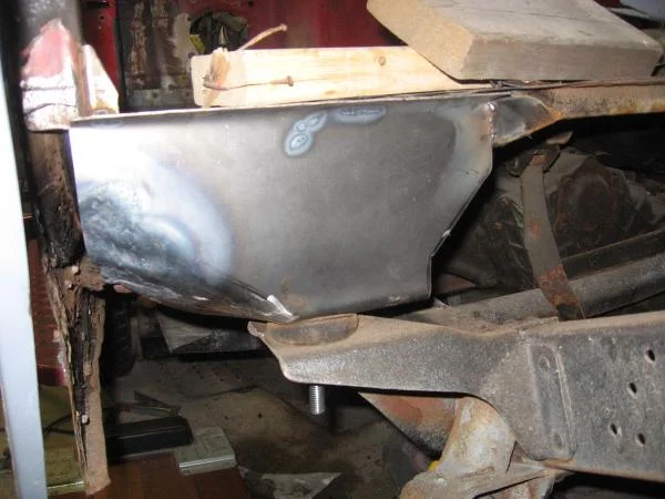 rebuild a tub support