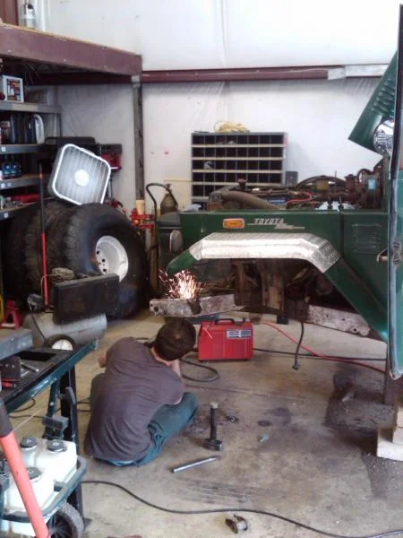 rebuilding the front end . . .