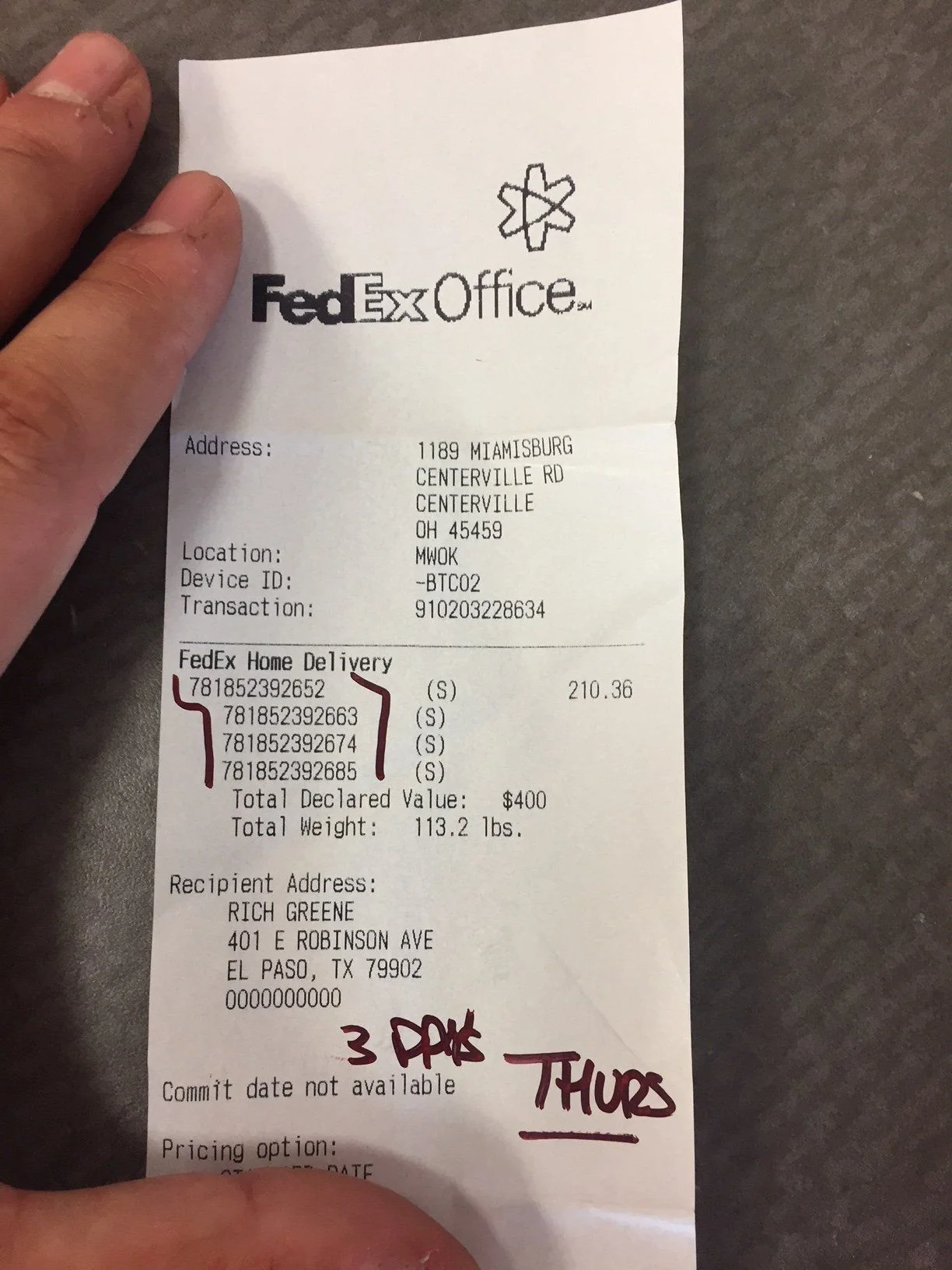Receipt