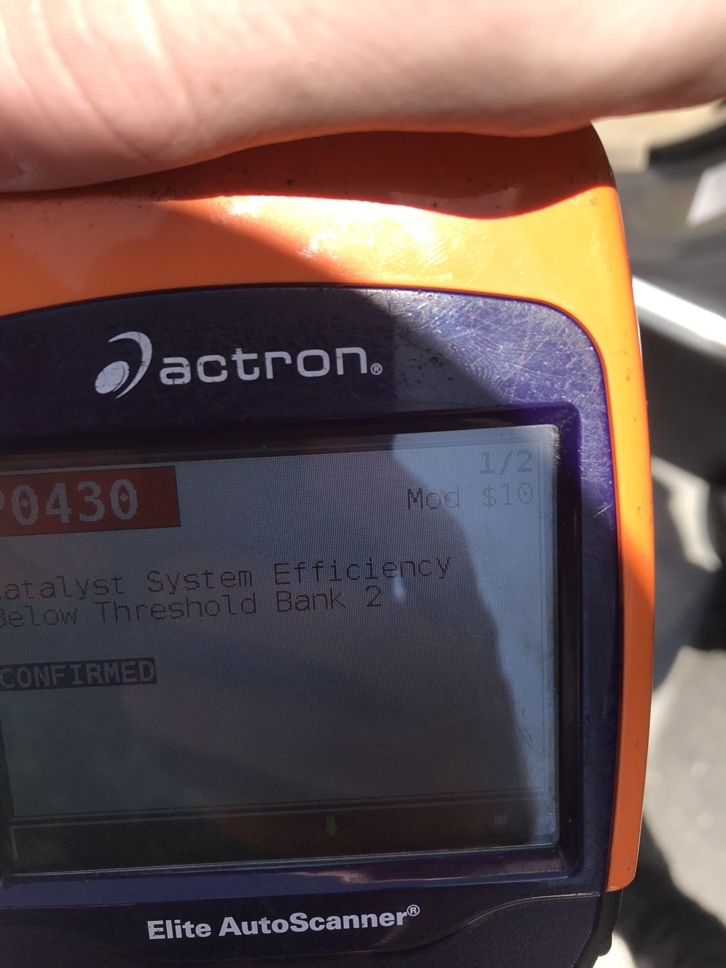 Recurring code. I just dump a can of Seafoam and clear the code. Only happened three times so far.