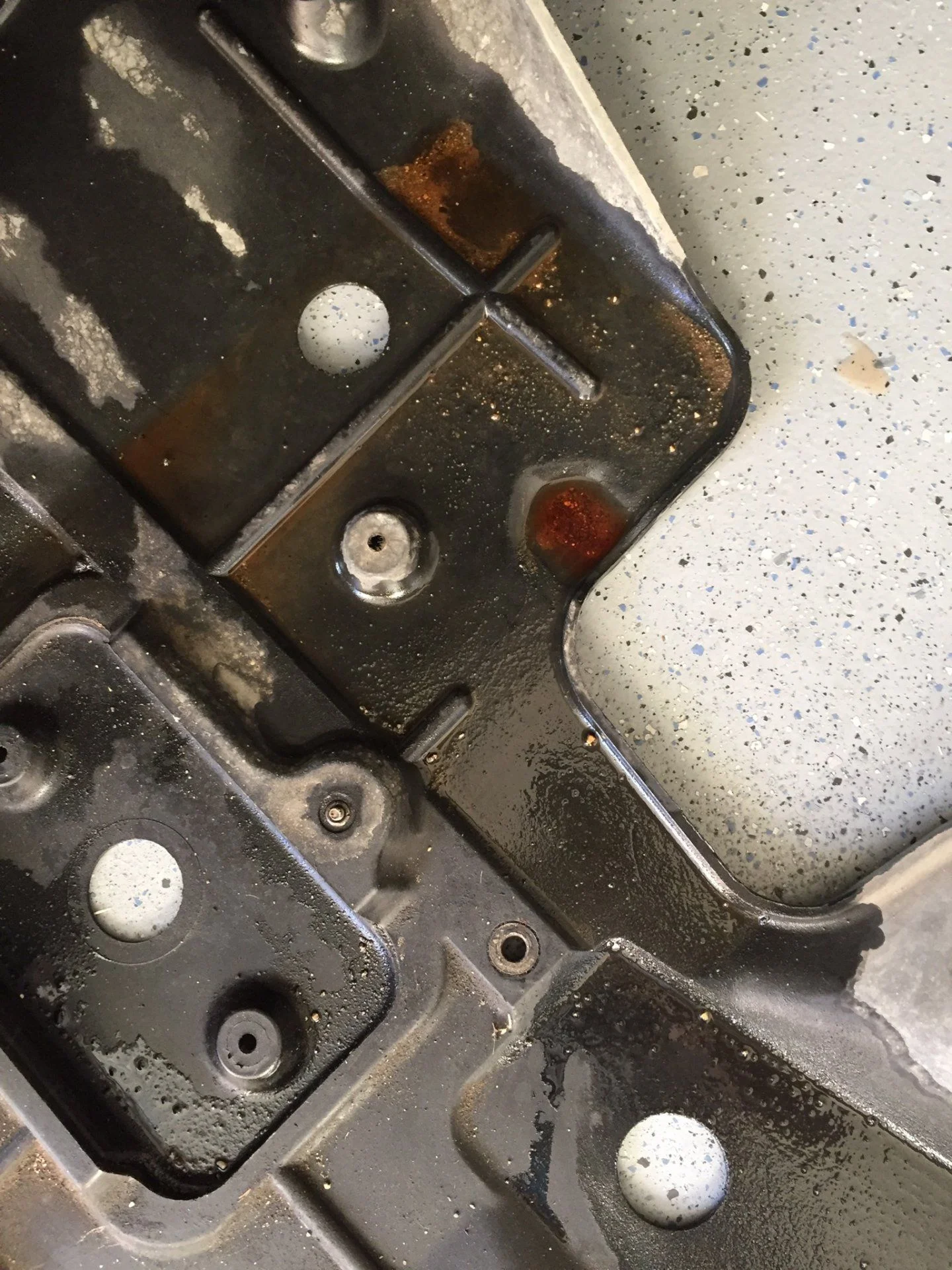 Reddish liquid but not transmission fluid