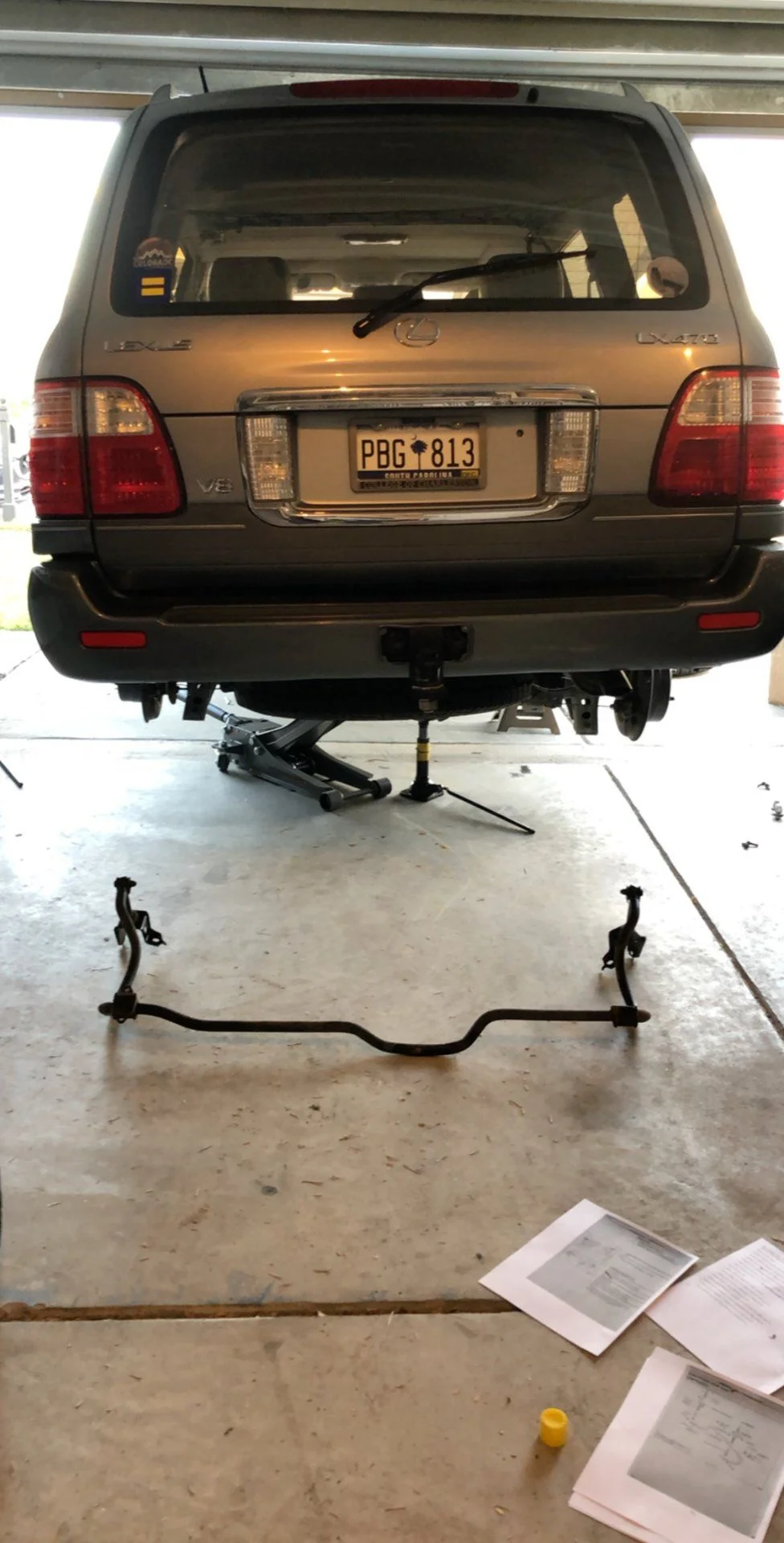 Refurbishing the rear sway bar bushings and end links
