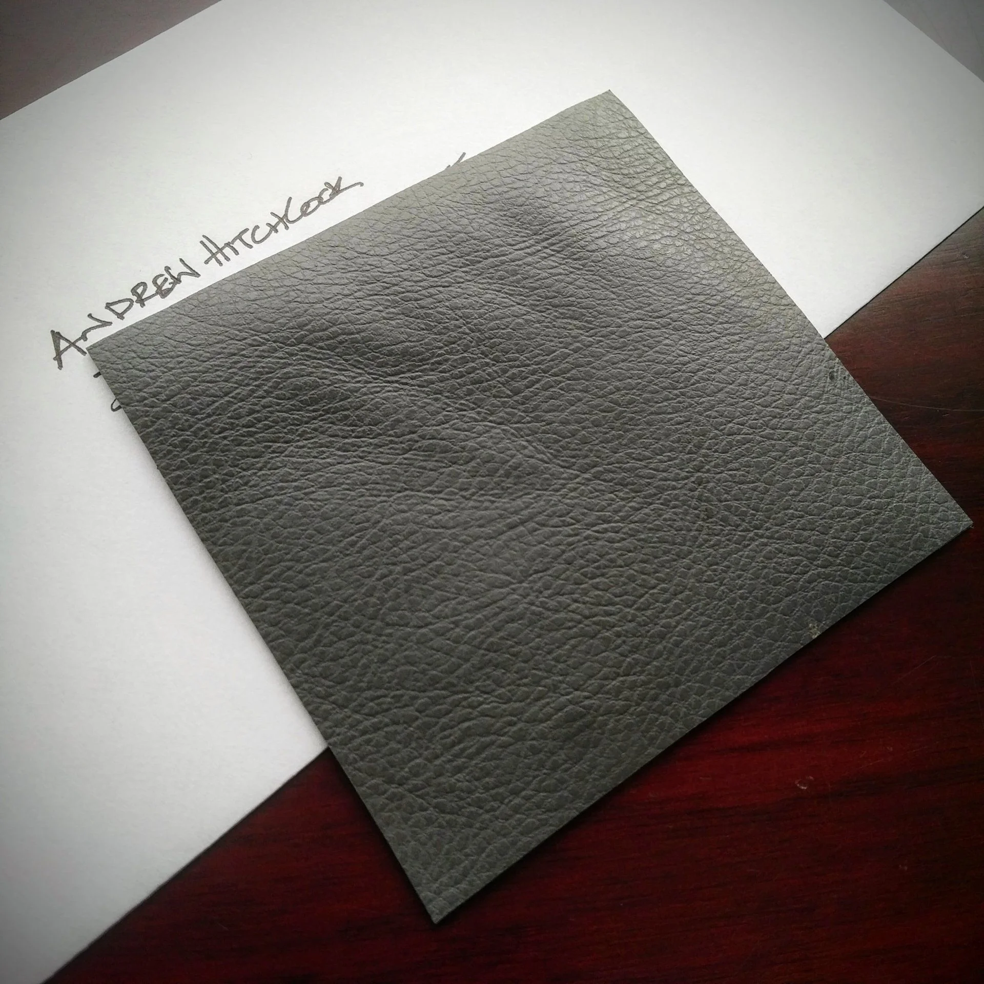 RICHMONDBOB grey leather sample