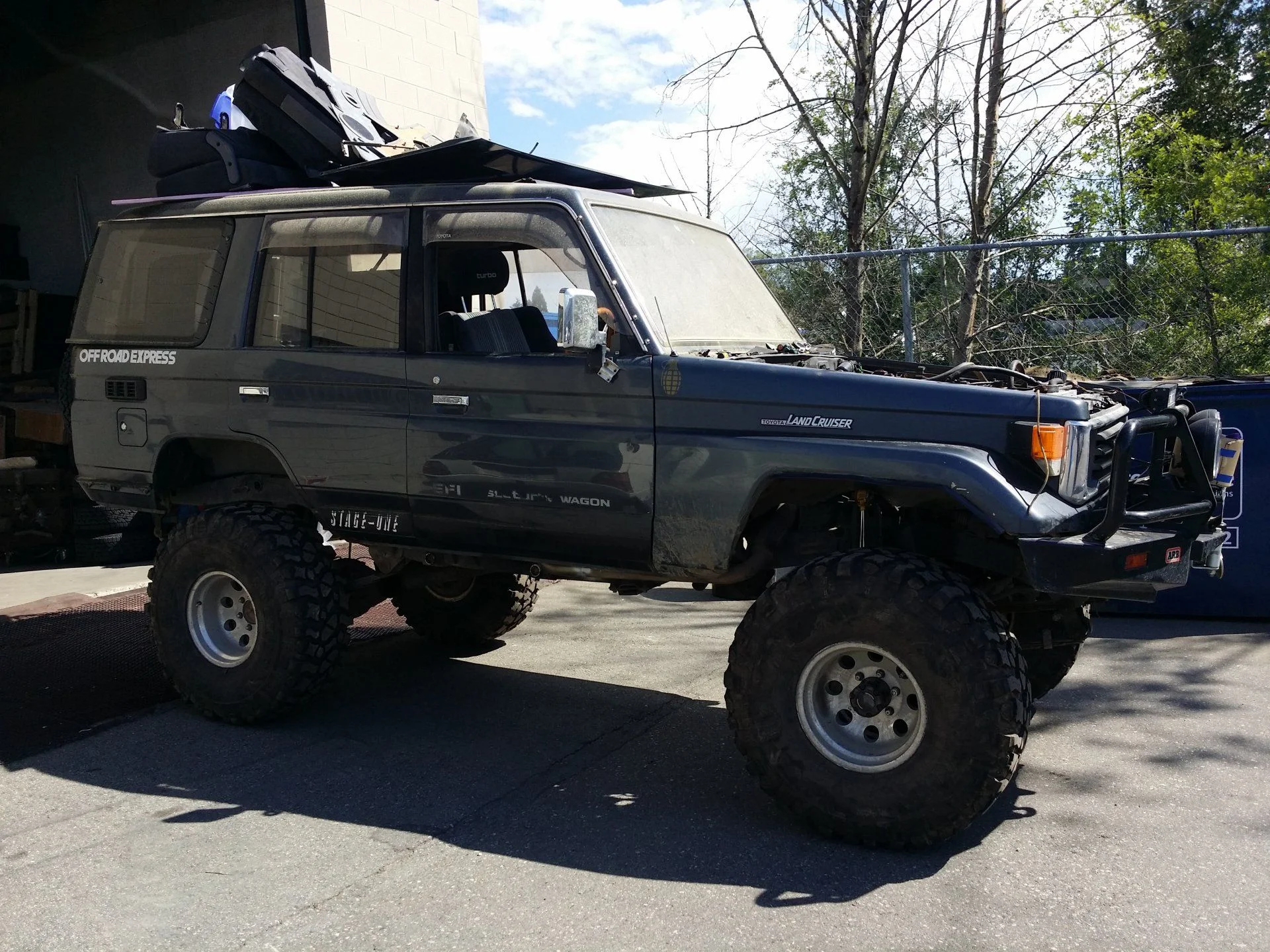 Rolling out of the shop