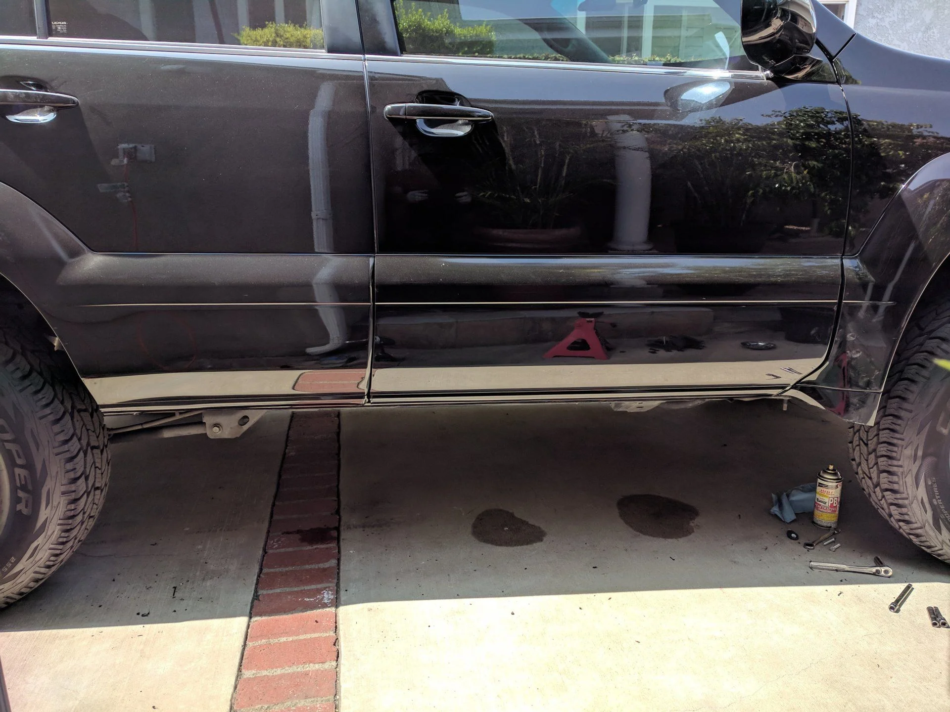 Running boards removed