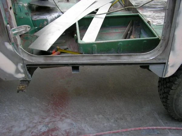 Rust removal from sill