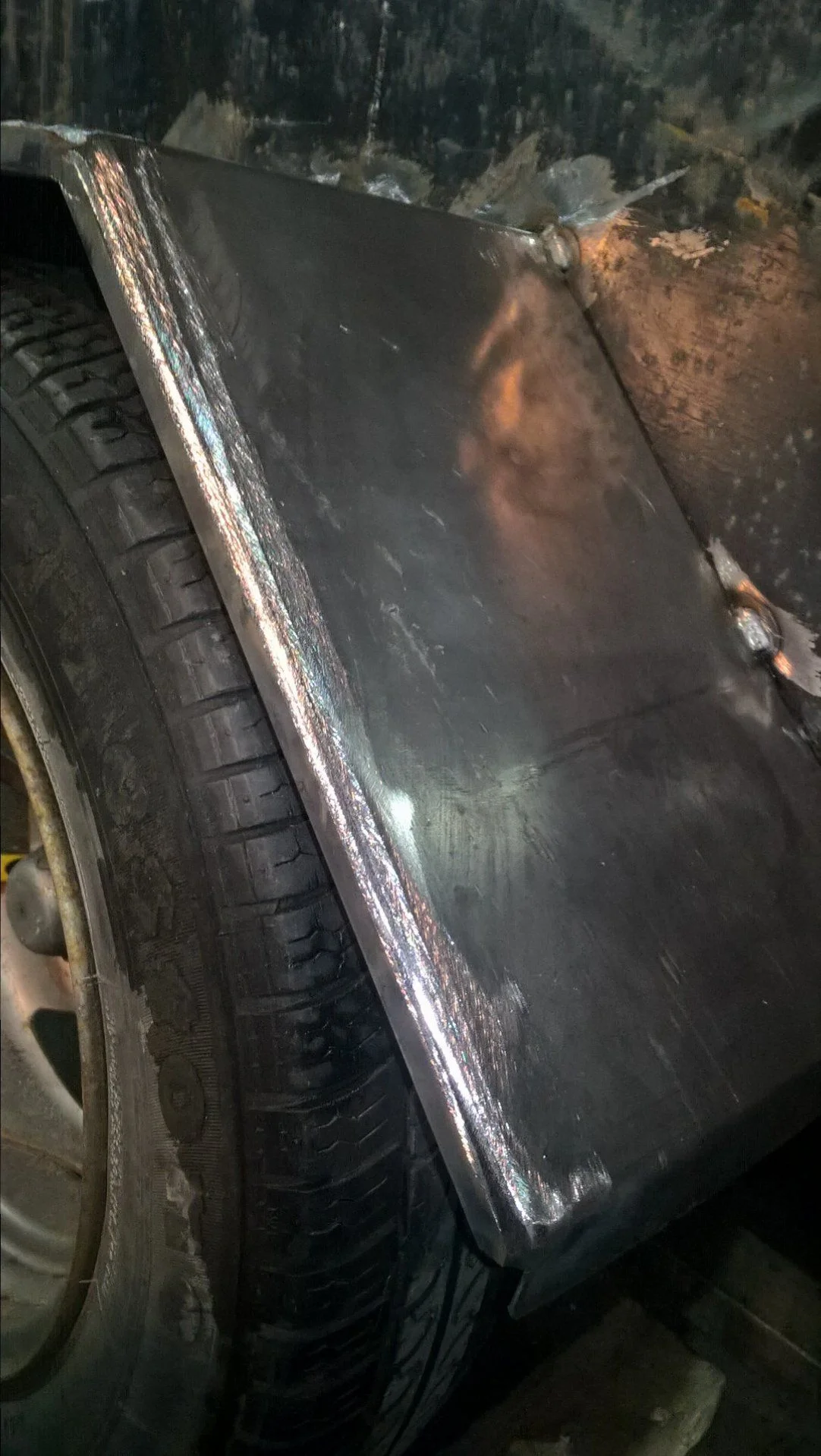 sanded off