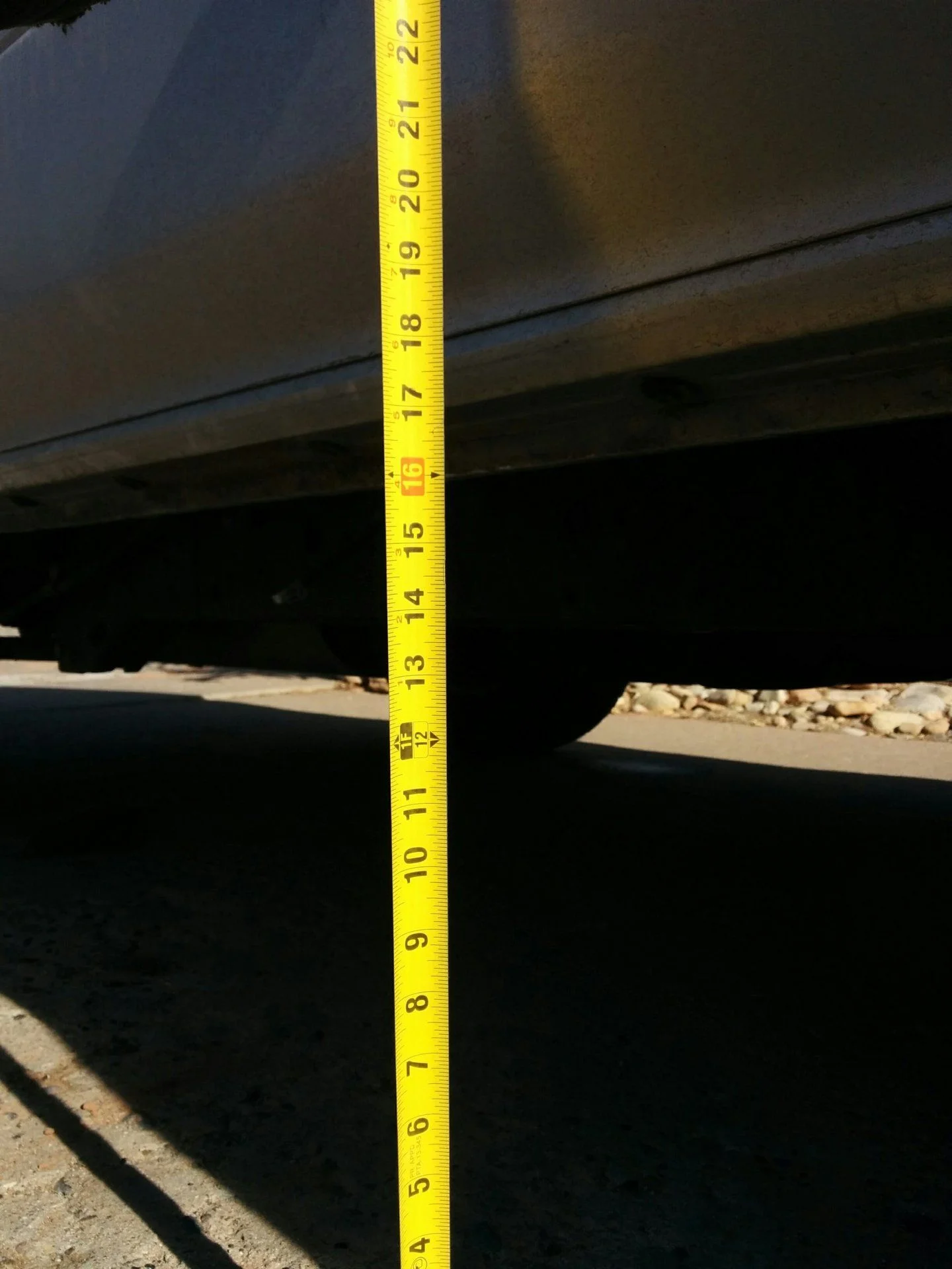 SANS running board clearance