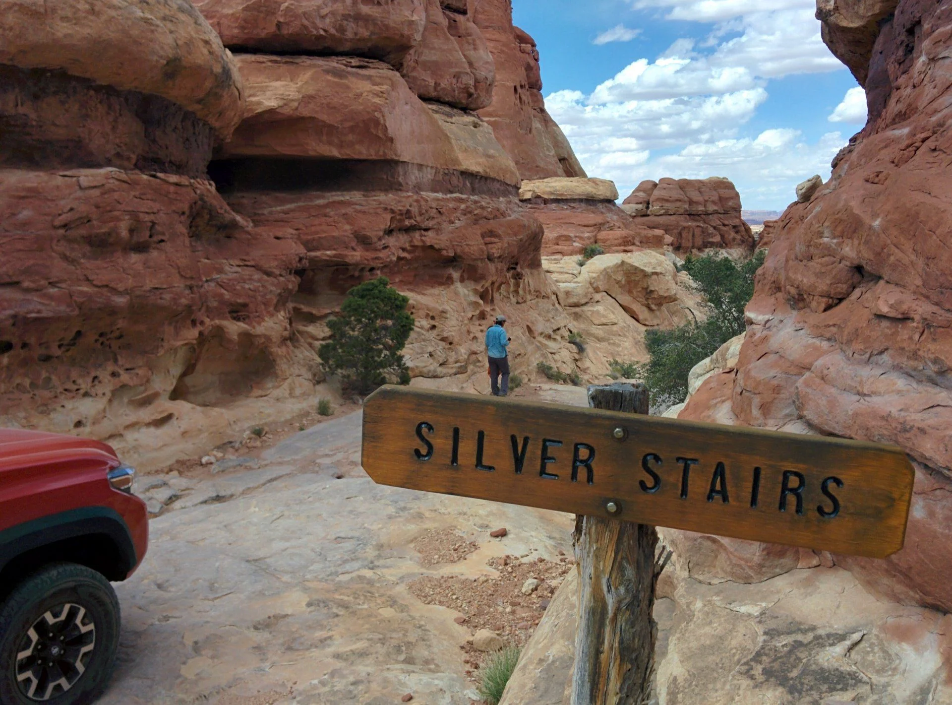 Silver Stairs "This is named, I'll walk from here" says the wife