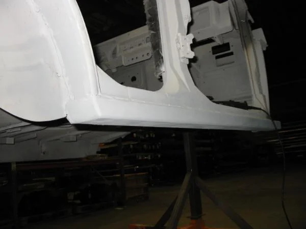 Slider pass side bottom view