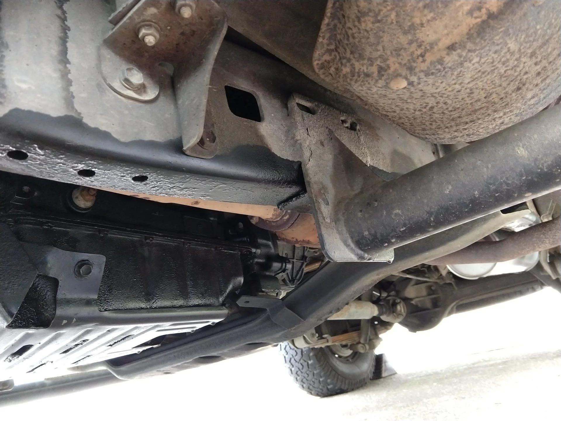 Slider Welded to Frame