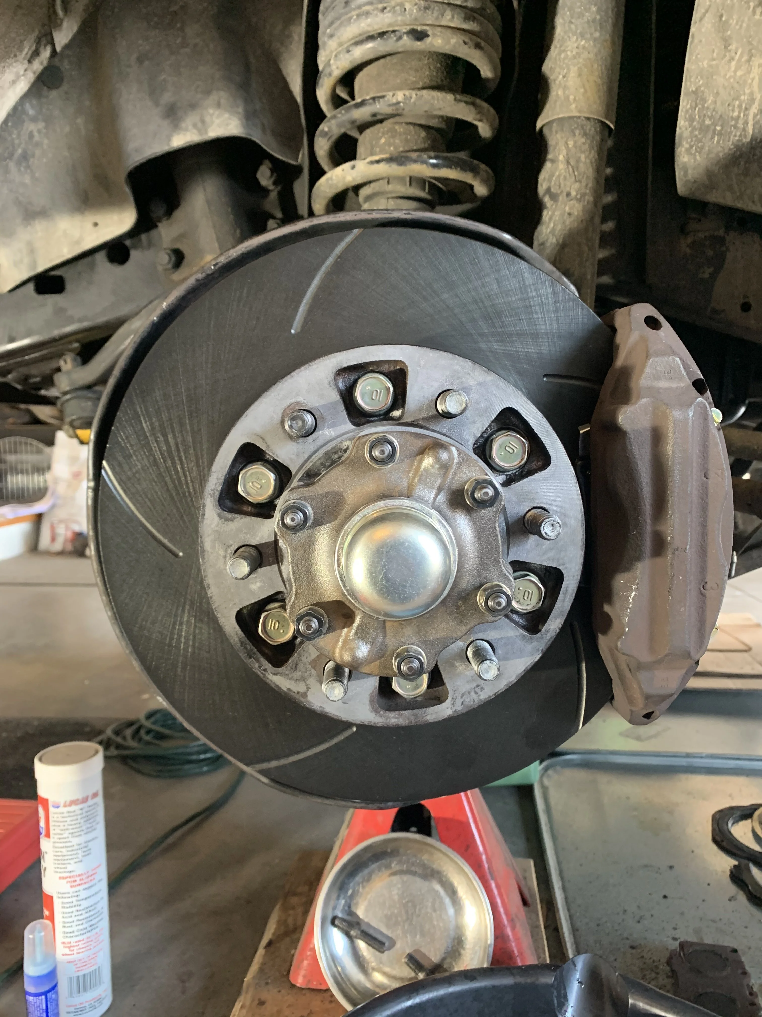 Slotted Front Brake Rotors