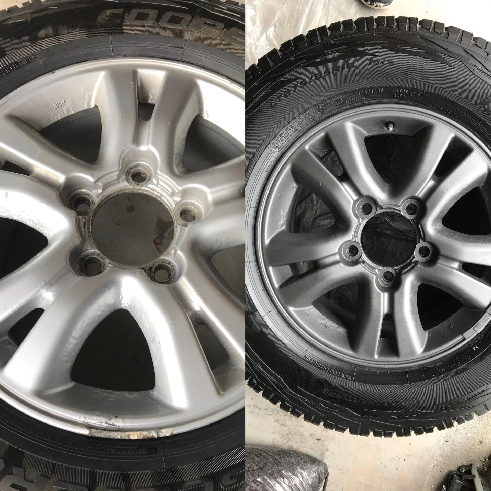 So I decided to plasti-dip them anthracite. Really pleased with how they turned out.