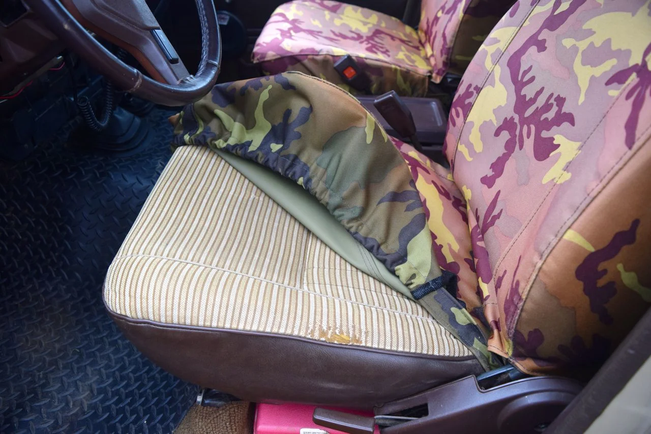 some wear on driver's upholstry