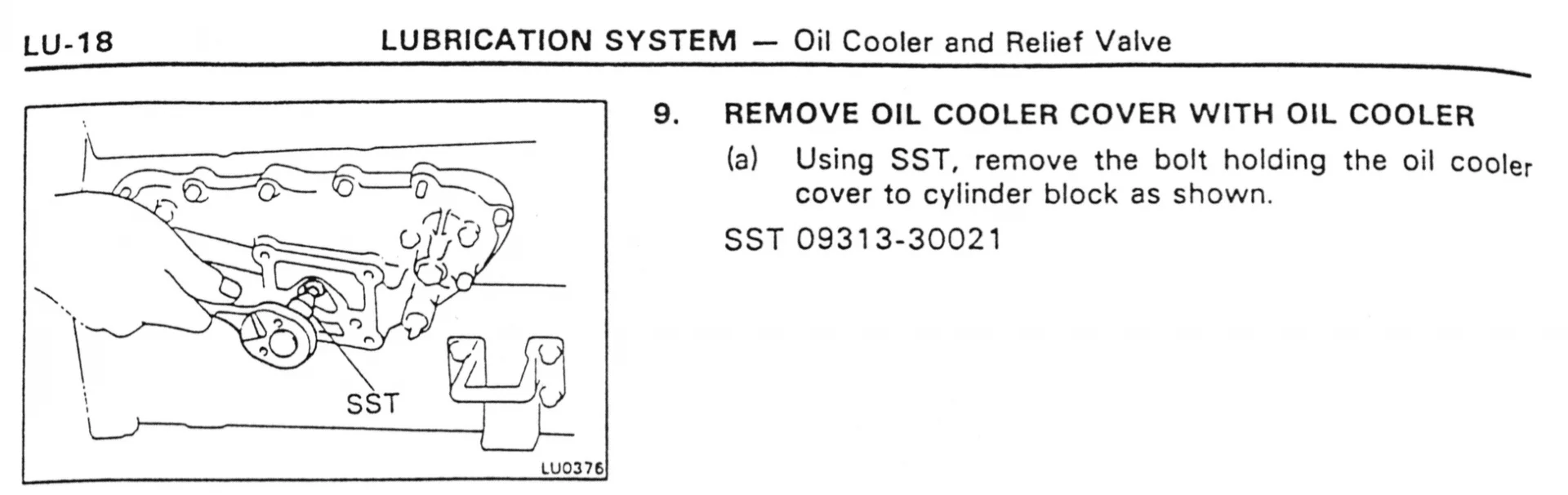 Special service tool required for oil cooler removal/replacement?