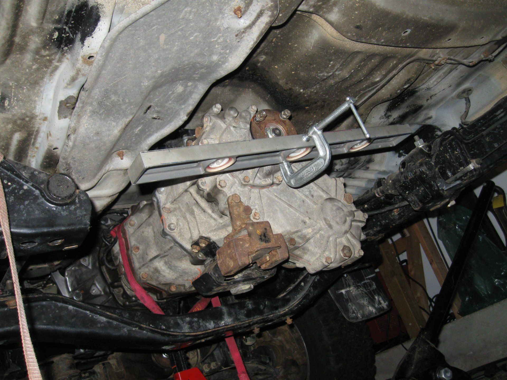 squaring engine to frame