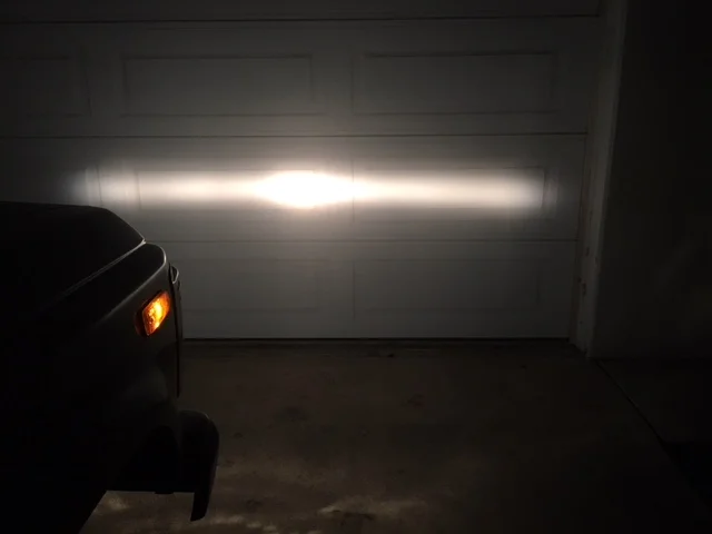 Stock FJ62 low beam headlamp pattern