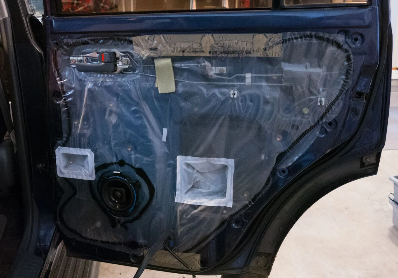 Stock rear door