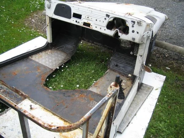 Stripped naked before being sent off the scrap heap.
