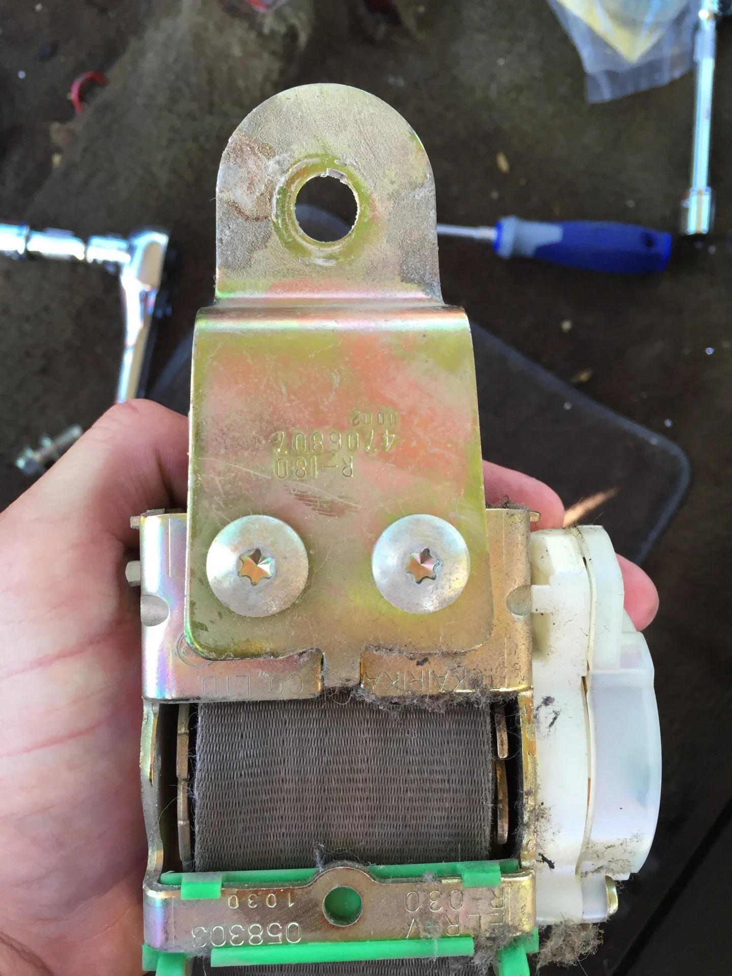 Take bracket off old assembly.