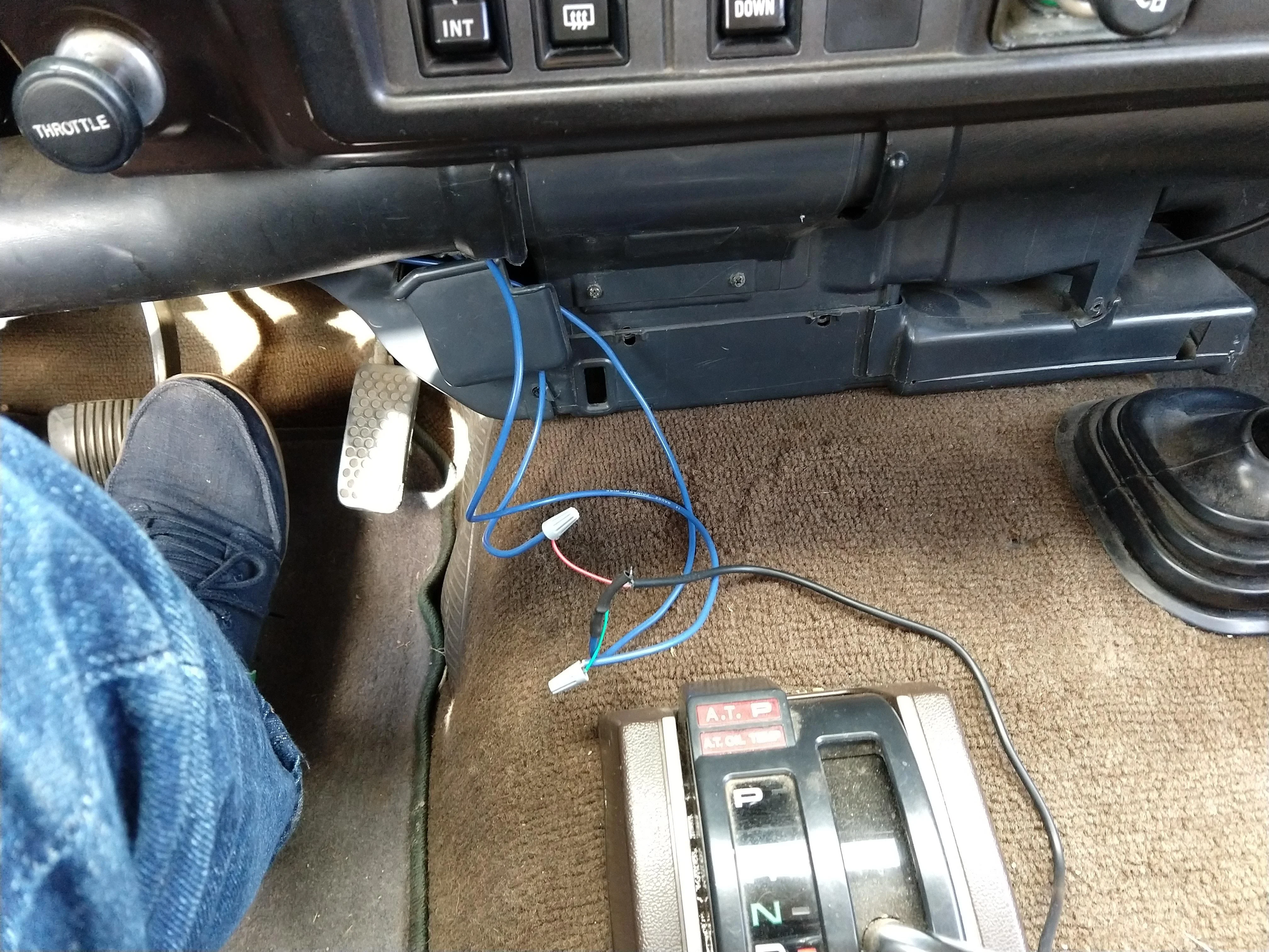 Test Wiring Setup for the Temperature Gauge