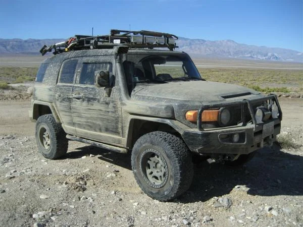 The FJ after 3 days... I will never be accused of owning a driveway princess!
