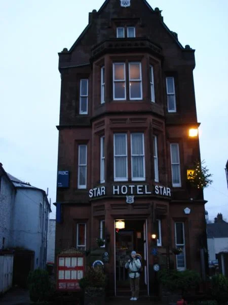 The narrowest freestanding hotel in the world, where we stayed in Moffat, Scotland