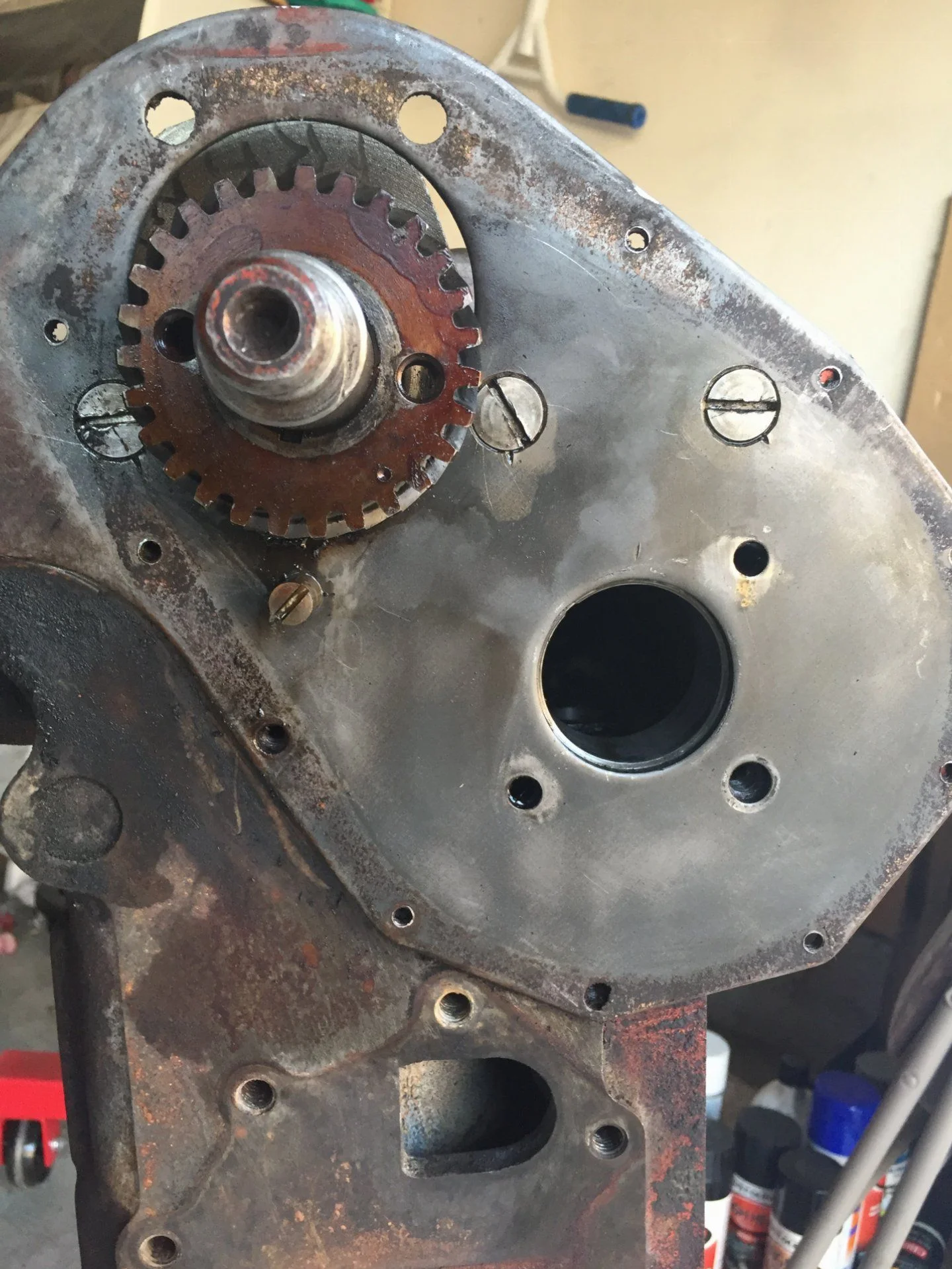 Timing plate screws